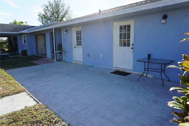 exterior space featuring a patio