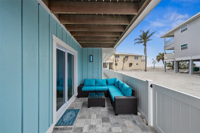 balcony with an outdoor living space