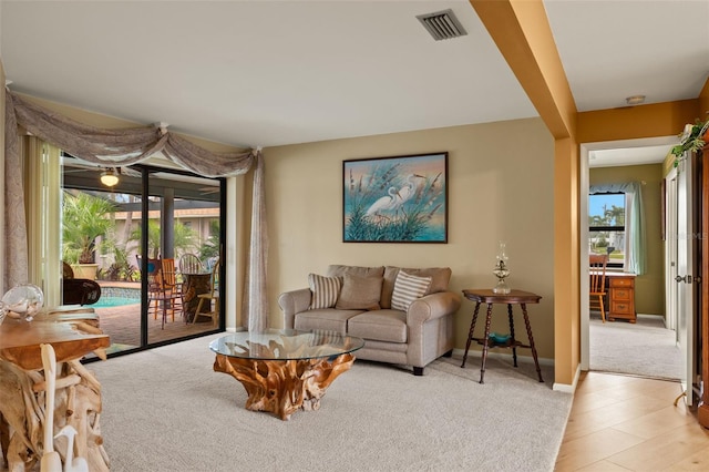 living room with a wealth of natural light