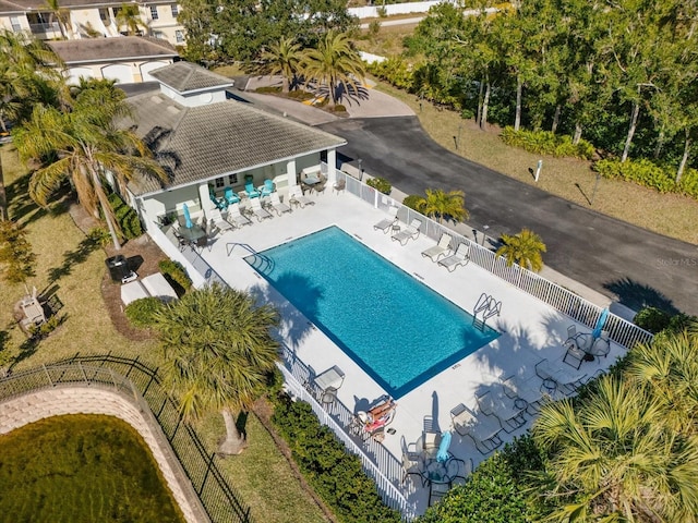 birds eye view of property