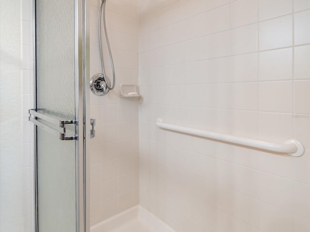 bathroom with walk in shower