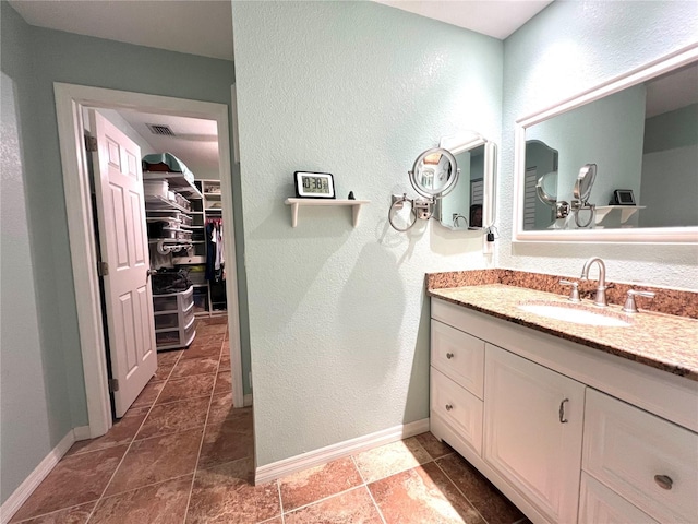 bathroom with vanity