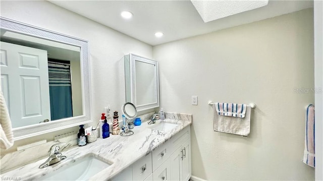 bathroom with vanity