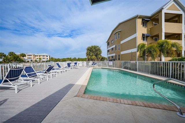 view of pool with a patio