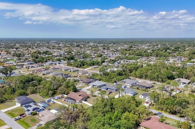 aerial view featuring a residential view