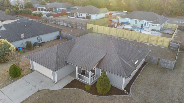 birds eye view of property