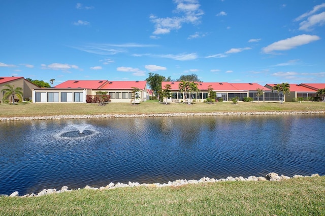 view of water feature