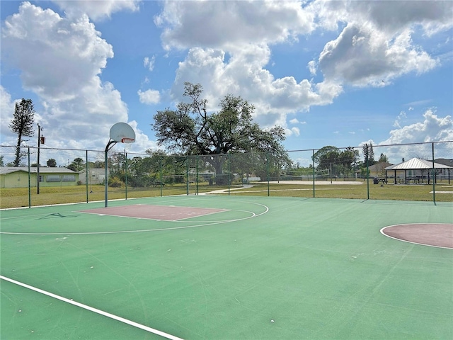 view of sport court