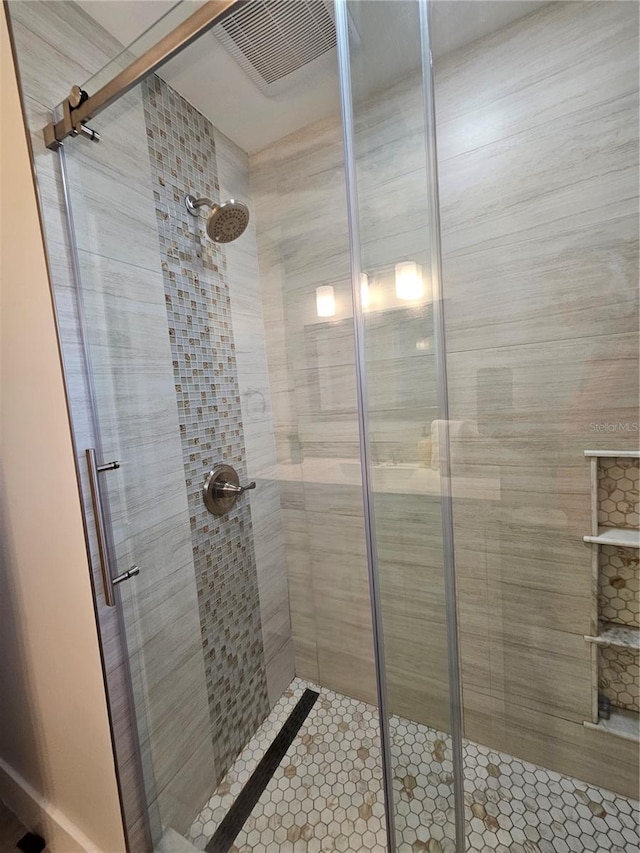 bathroom with walk in shower