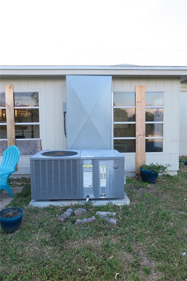 exterior details featuring central air condition unit