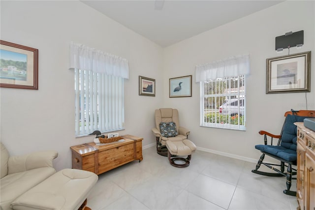 view of sitting room