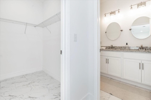 bathroom with vanity