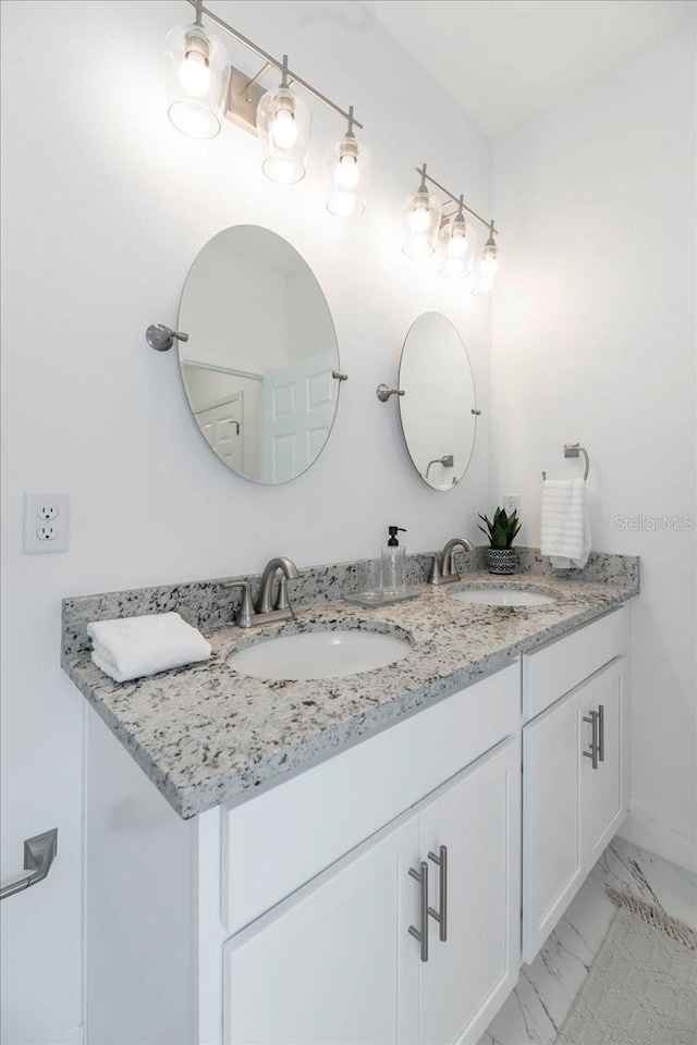 bathroom featuring vanity