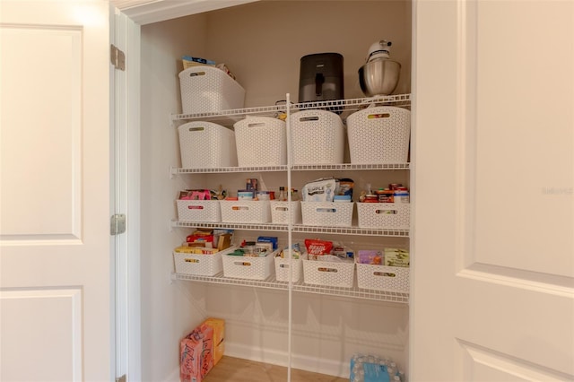 view of pantry