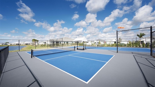 view of tennis court