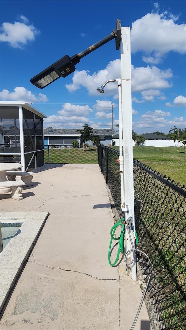 181 Coconut St, Punta Gorda, FL 33980 - view of patio with a water view
