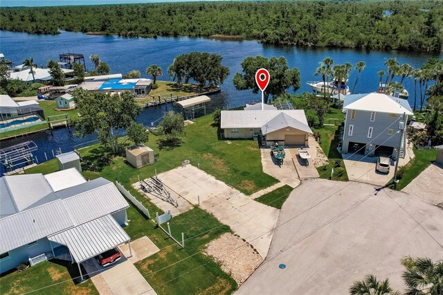 9656 SW Marina Dr, Arcadia, FL 34269 - bird's eye view of a nearby body of water