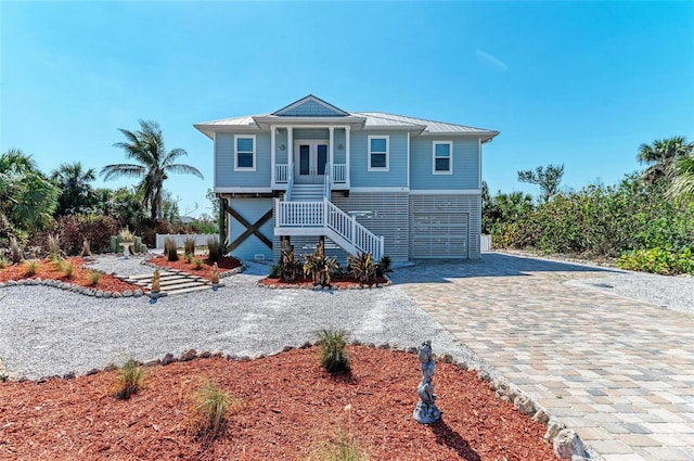 view of front of home featuring french doors