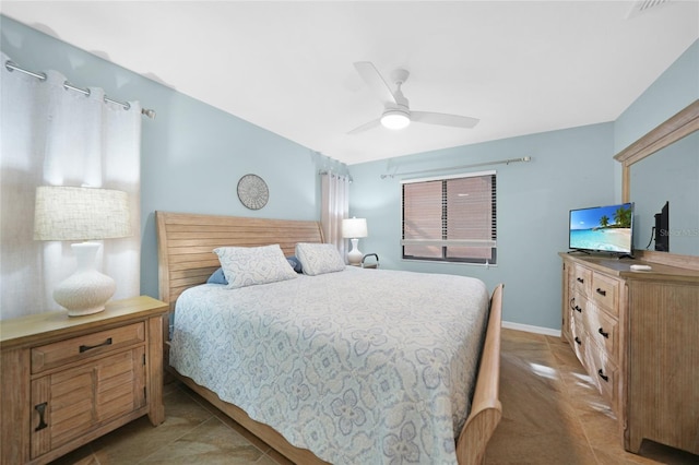 bedroom with ceiling fan