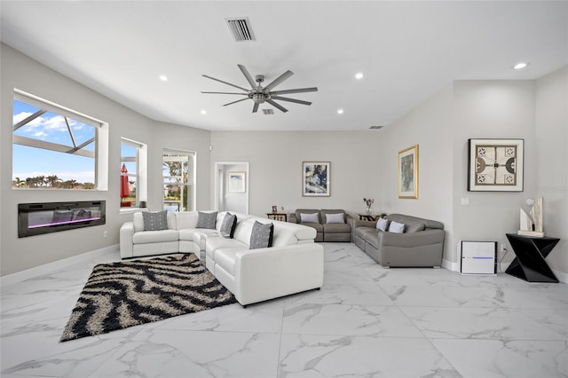 3415 Tripoli Blvd, Punta Gorda, FL 33950 - living room with ceiling fan