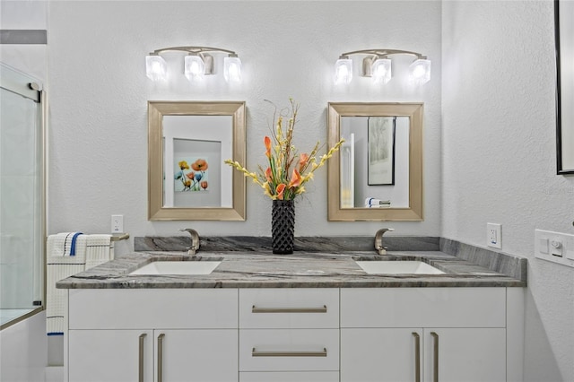 3415 Tripoli Blvd, Punta Gorda, FL 33950 - bathroom with vanity and enclosed tub / shower combo