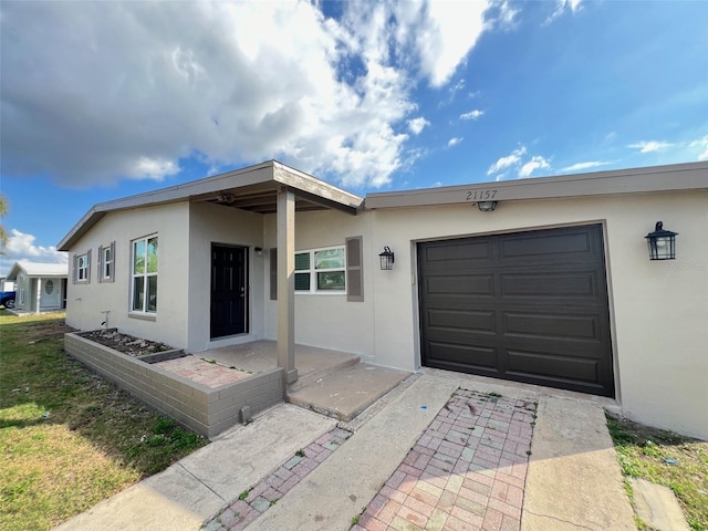 ranch-style house with a garage