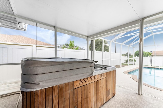 view of sunroom / solarium