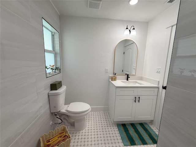 4128 Durant St, Port Charlotte, FL 33948 - half bath featuring vanity and tile patterned floors