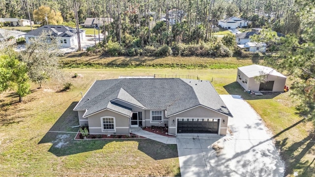 birds eye view of property