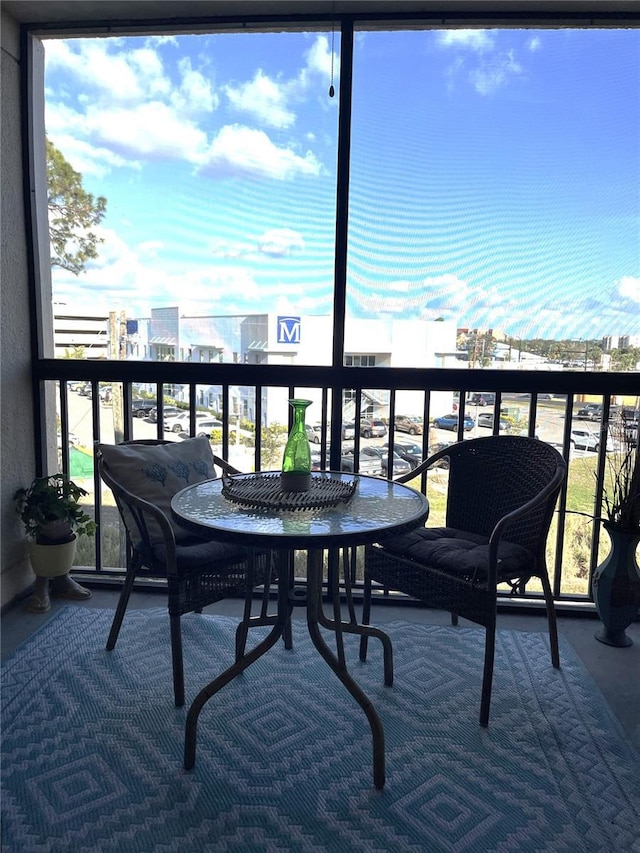 view of balcony