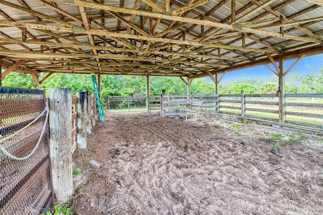 view of stable