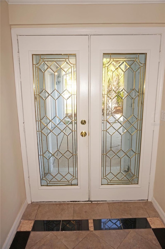 interior space featuring tile patterned floors