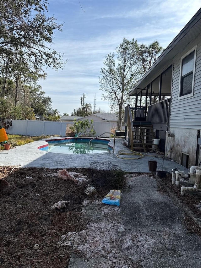 view of pool