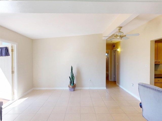 21456 Holdern Ave, Port Charlotte, FL 33952 - empty room featuring ceiling fan and light tile patterned floors