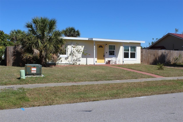 21456 Holdern Ave, Port Charlotte, FL 33952 - ranch-style house with a front lawn