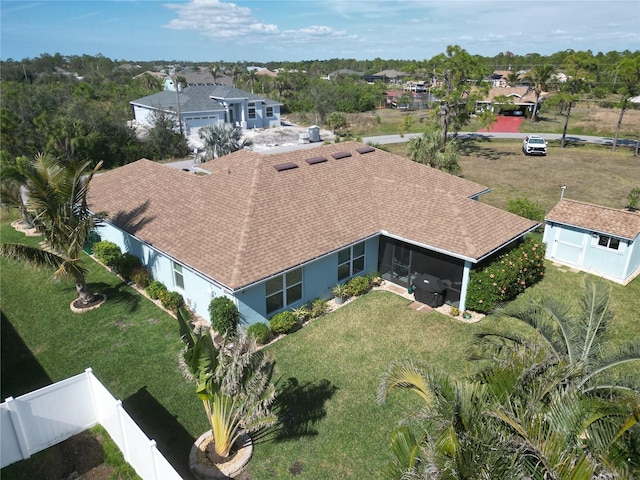 birds eye view of property