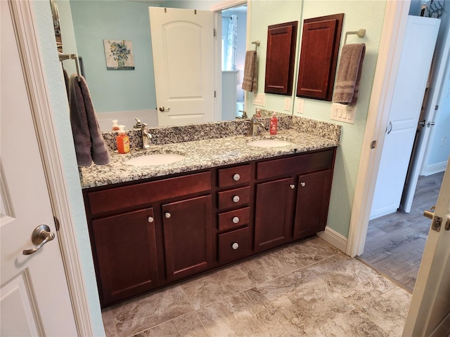 bathroom featuring vanity