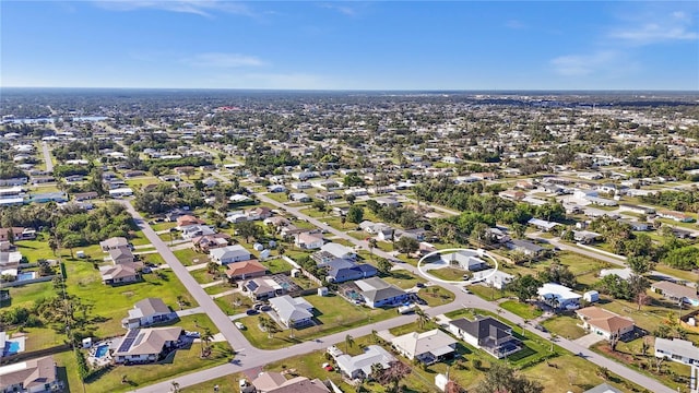 bird's eye view with a residential view