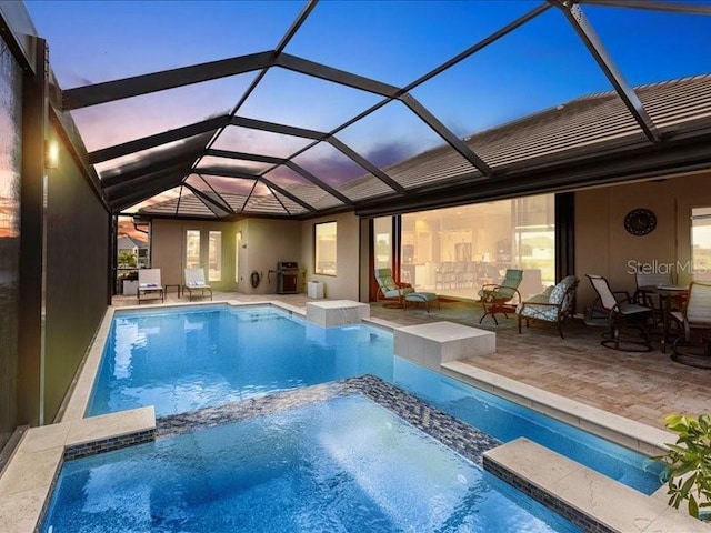 17122 Barcrest Ln, Punta Gorda, FL 33955 - view of pool featuring a pool with connected hot tub and a patio