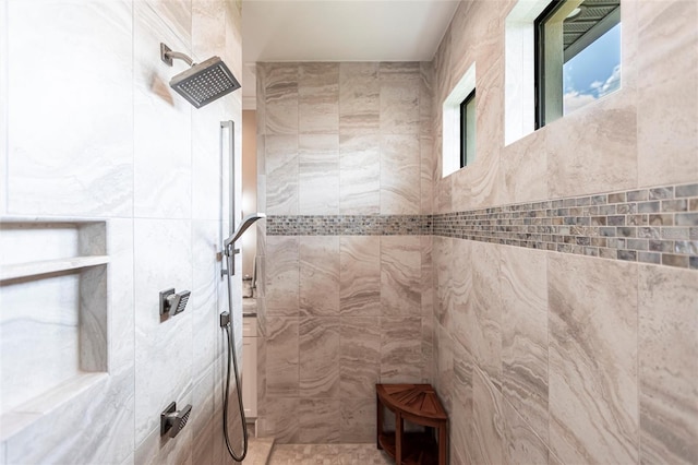 17122 Barcrest Ln, Punta Gorda, FL 33955 - full bathroom with tiled shower and tile walls