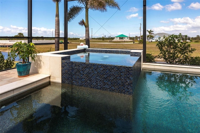 17122 Barcrest Ln, Punta Gorda, FL 33955 - view of swimming pool with a jacuzzi