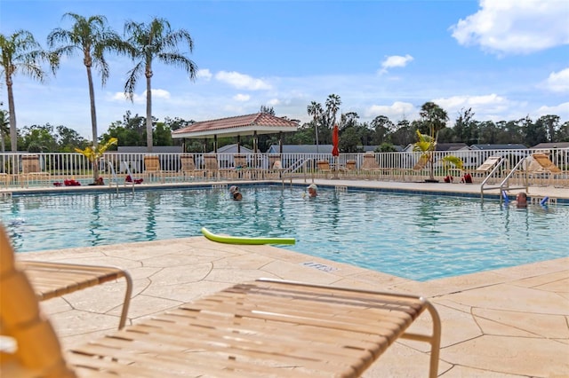 view of pool with a patio area