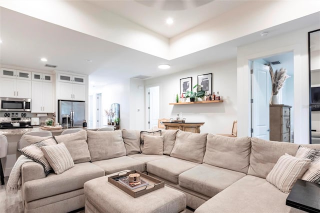 2709 Magdalina Dr Unit 101 102B, Punta Gorda, FL 33950 - living room featuring recessed lighting