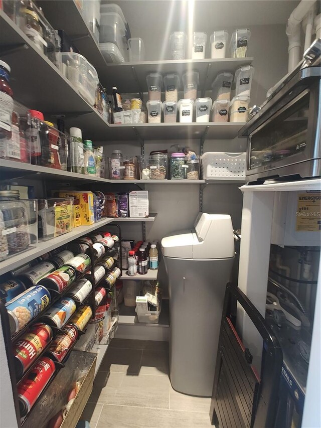 view of storage area