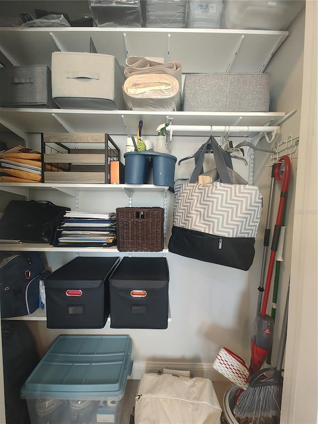 view of storage