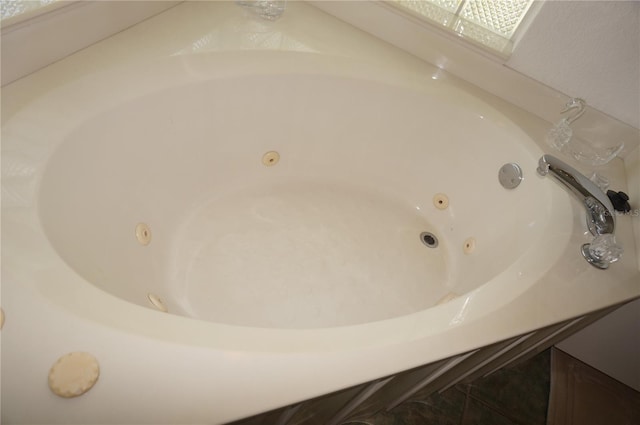 interior details with a tub to relax in