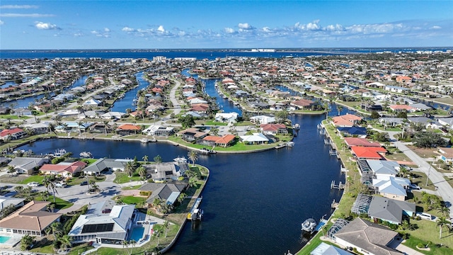 1200 Winward Ct, Punta Gorda, FL 33950 - drone / aerial view with a water view and a residential view