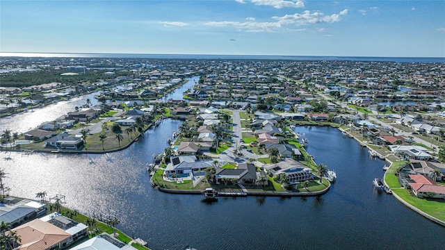 1200 Winward Ct, Punta Gorda, FL 33950 - bird's eye view featuring a water view and a residential view