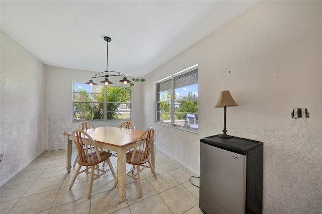 dining room with light tile patterned flooring and a wealth of natural light