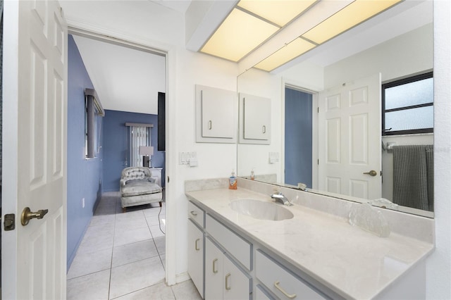 349 Grenada St, Port Charlotte, FL 33948 - bathroom with tile patterned floors and vanity